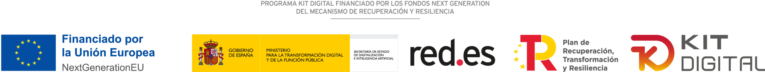 Financiado por la Unión Europea – NextGenerationEU. Gobierno de España. Plan de Recuperación, Transformación y Resiliencia. Kit Digital